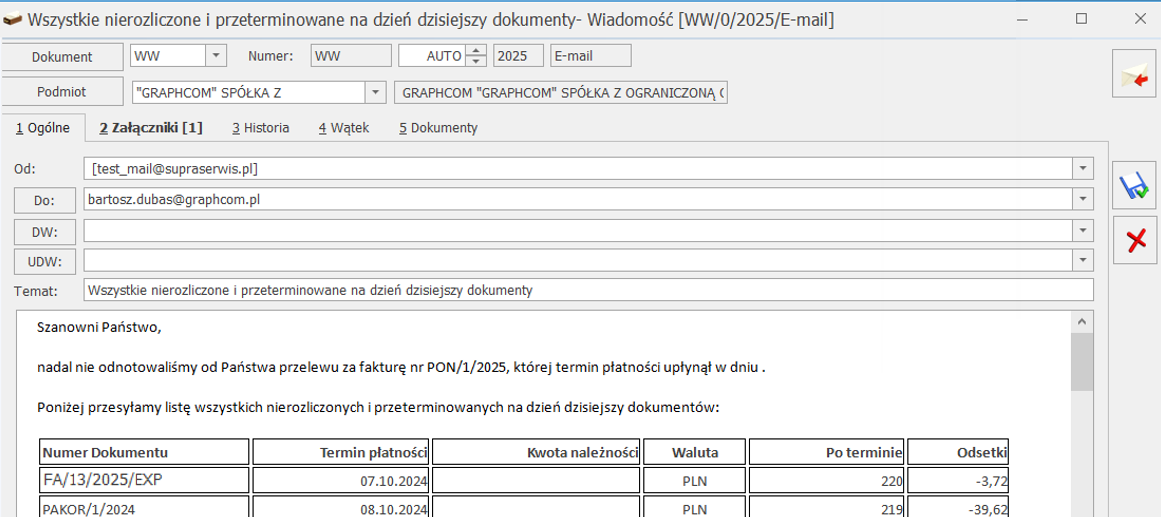automatyzacja procesów windykacyjnych za pomocą wiadomości e-mail